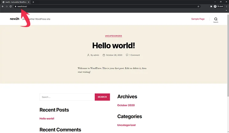 Hoàn thành site Wordpress với Localwp